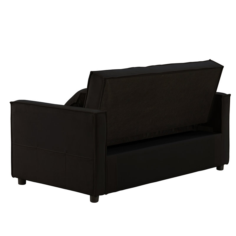 Mercer41 Ledjona Velvet Convertible Sofa Bed Pull Out Sleeper Sofa & Reviews Wayfair